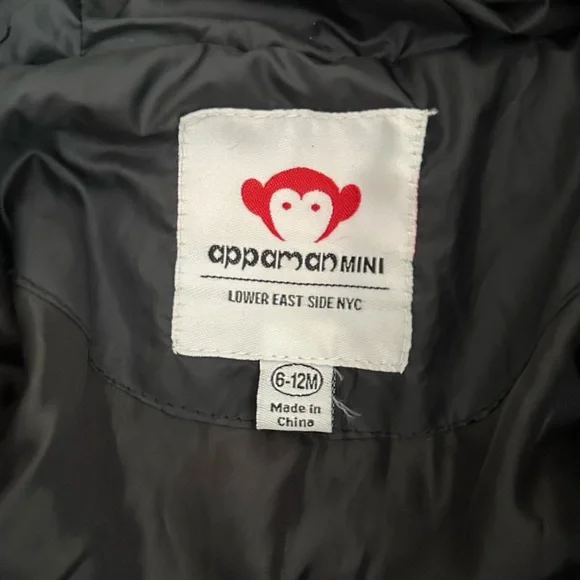 Appaman Down Puffer Coat 6-12 months - Picture 3 of 6